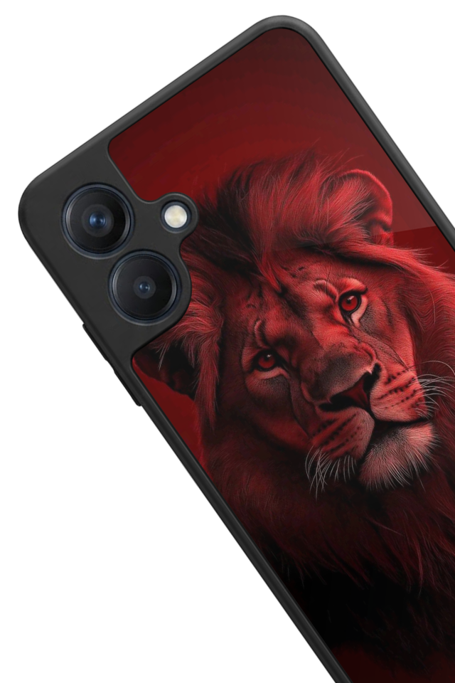 Samsung Galaxy A07 Uyumlu Aslan Tasarımlı Glossy Premium Kılıf