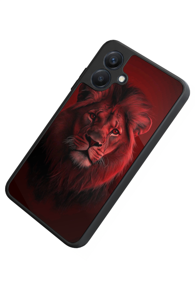 Samsung Galaxy A07 Uyumlu Aslan Tasarımlı Glossy Premium Kılıf