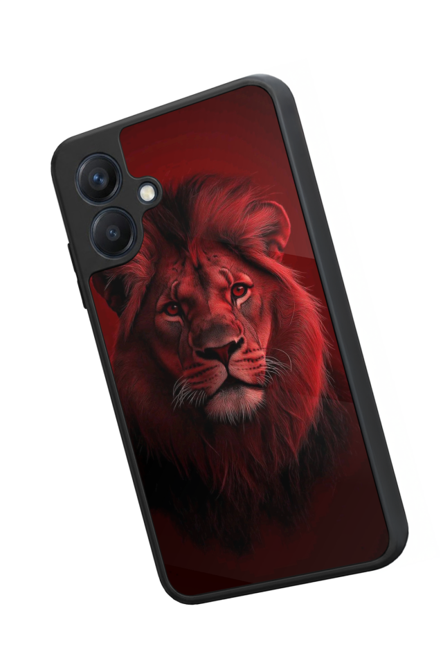 Samsung Galaxy A07 Uyumlu Aslan Tasarımlı Glossy Premium Kılıf