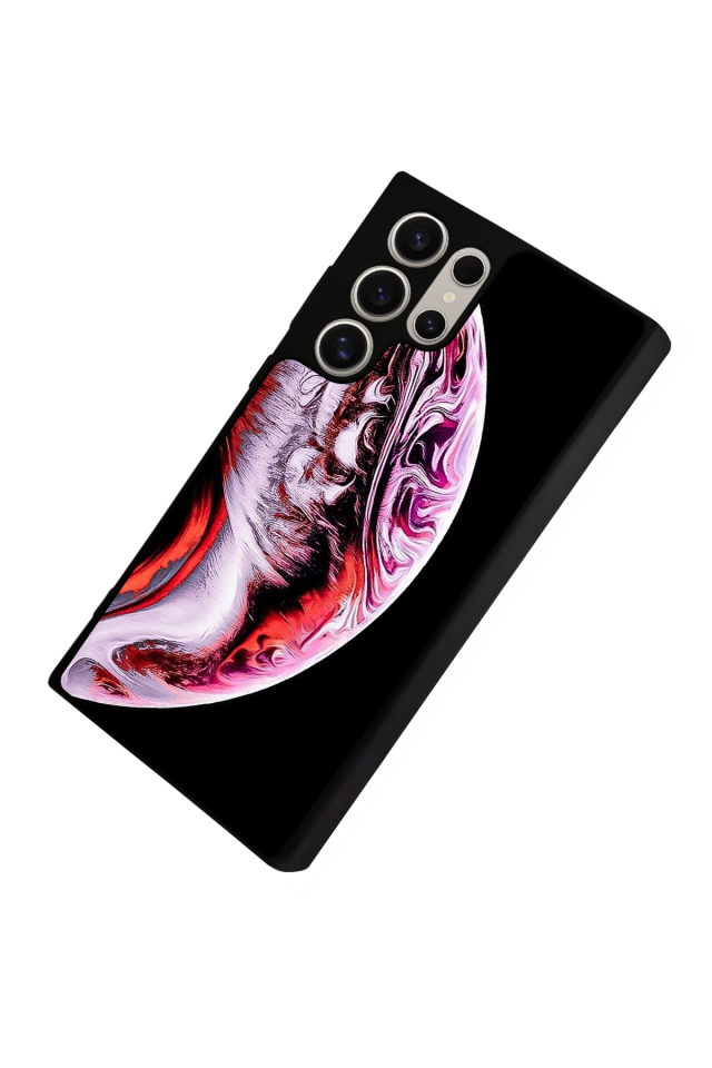 Samsung Galaxy S24 Ultra Uyumlu Ay Tasarımlı Glossy Premium Kılıf