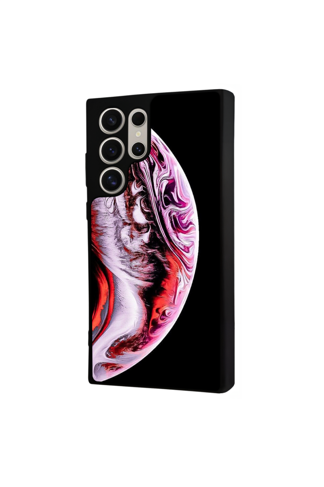 Samsung Galaxy S24 Ultra Uyumlu Ay Tasarımlı Glossy Premium Kılıf