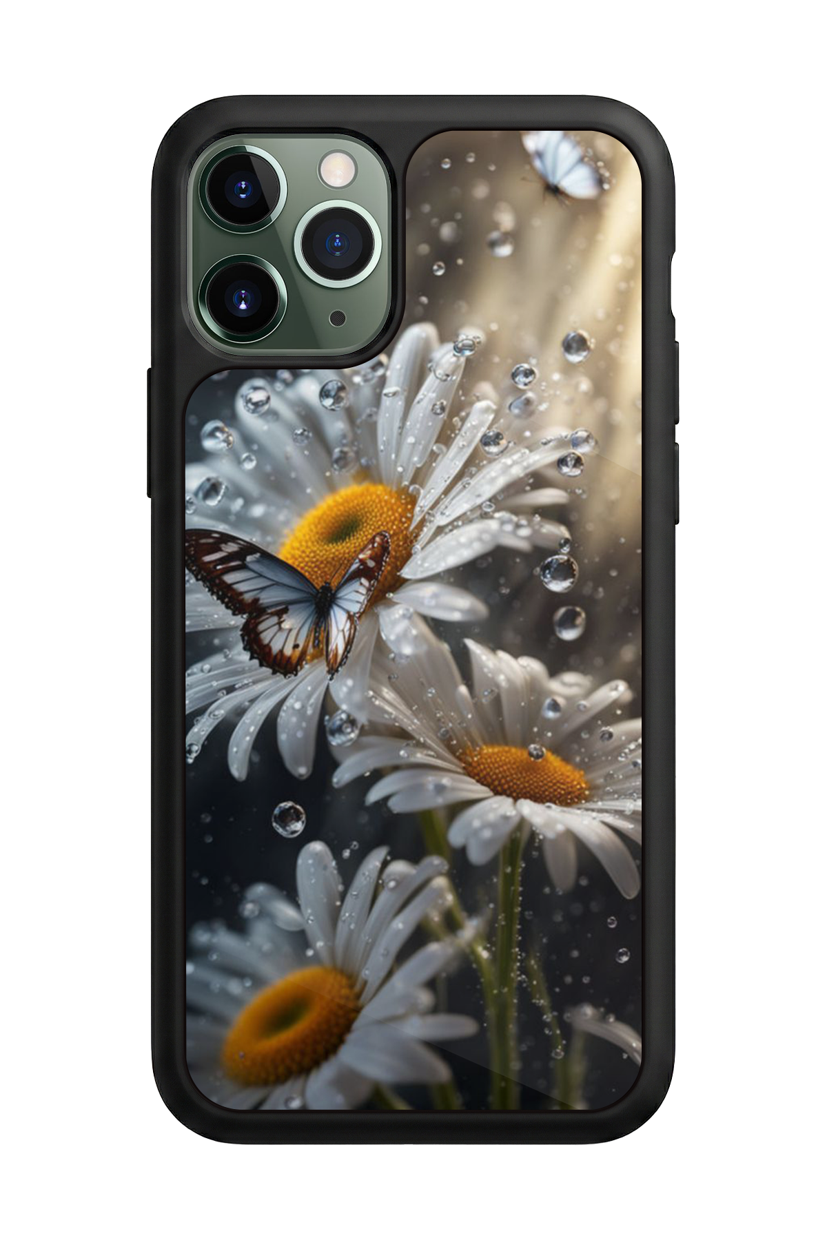 iPhone 11 Pro Max Uyumlu Cicek Tasarımlı Glossy Premium Kılıf