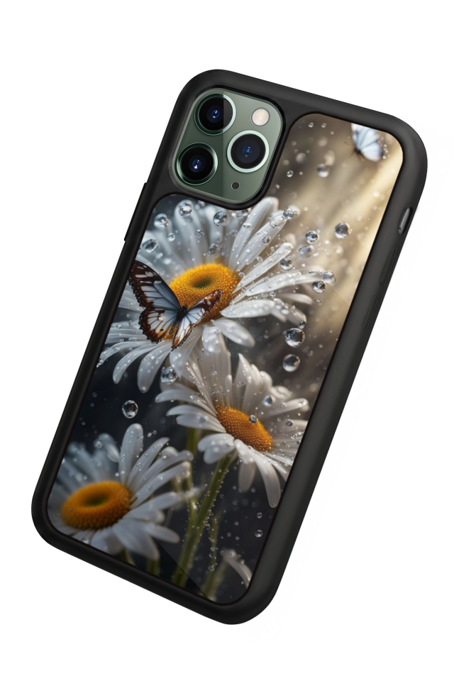 iPhone 11 Pro Max Uyumlu Cicek Tasarımlı Glossy Premium Kılıf