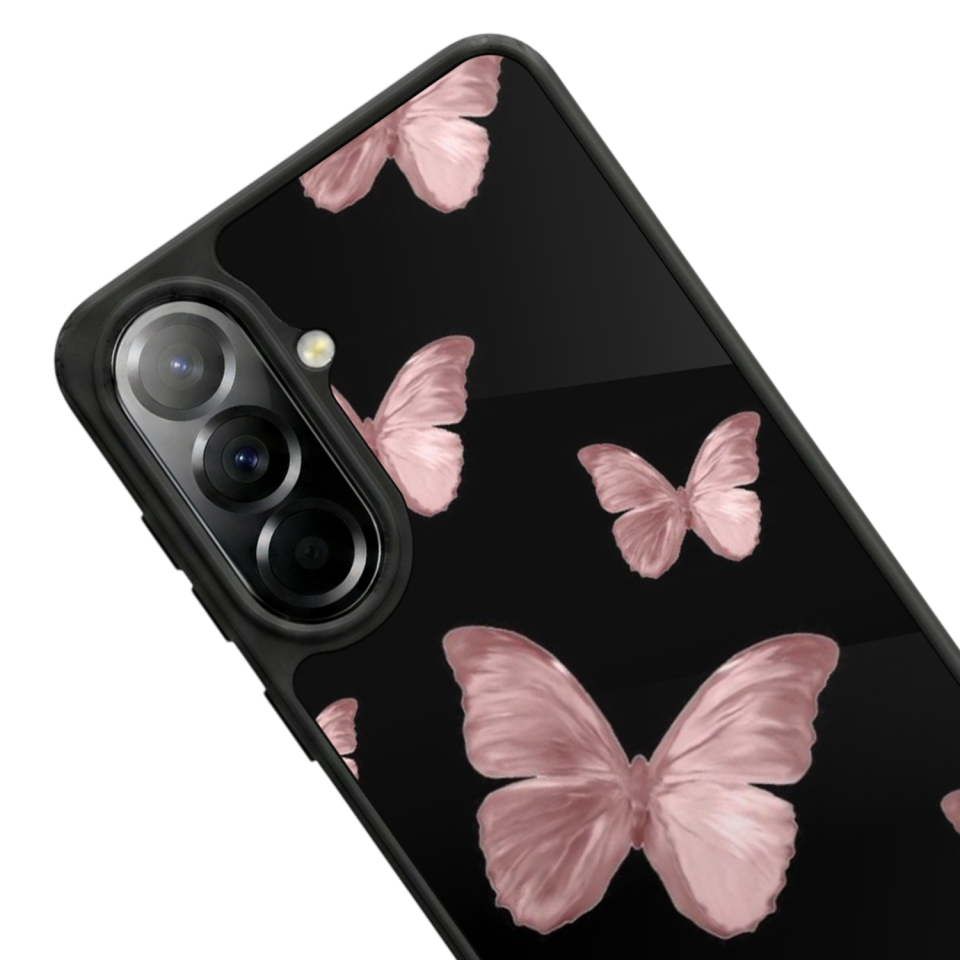 Samsung Galaxy A57 Uyumlu Kelebek Tasarımlı Glossy Premium Kılıf