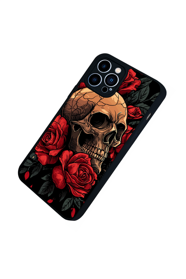 iPhone 13 Pro Max Uyumlu KuruKafa Tasarımlı Glossy Premium Kılıf