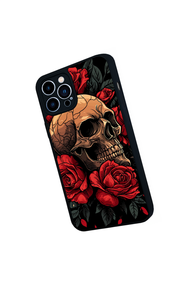 iPhone 13 Pro Max Uyumlu KuruKafa Tasarımlı Glossy Premium Kılıf