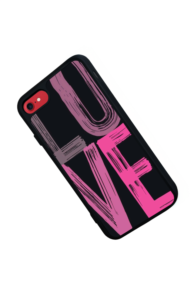 iPhone SE Uyumlu Love Tasarımlı Glossy Premium Kılıf