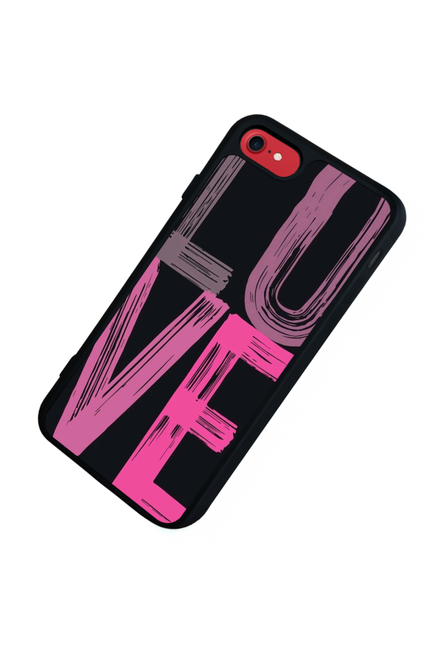 iPhone SE Uyumlu Love Tasarımlı Glossy Premium Kılıf