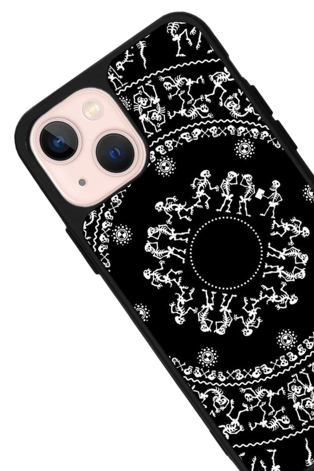 iPhone 15 Uyumlu Mandala Tasarımlı Glossy Premium Kılıf