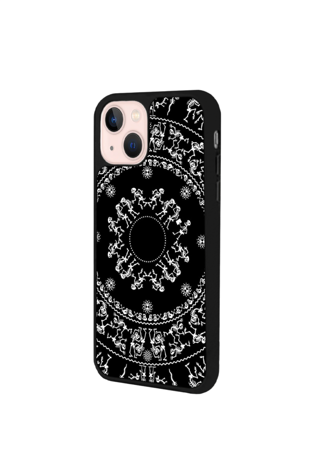 iPhone 15 Uyumlu Mandala Tasarımlı Glossy Premium Kılıf