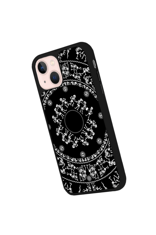 iPhone 15 Uyumlu Mandala Tasarımlı Glossy Premium Kılıf
