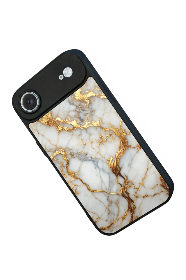 iPhone 17 Air Uyumlu Mermer Marble Tasarımlı Glossy Premium Kılıf