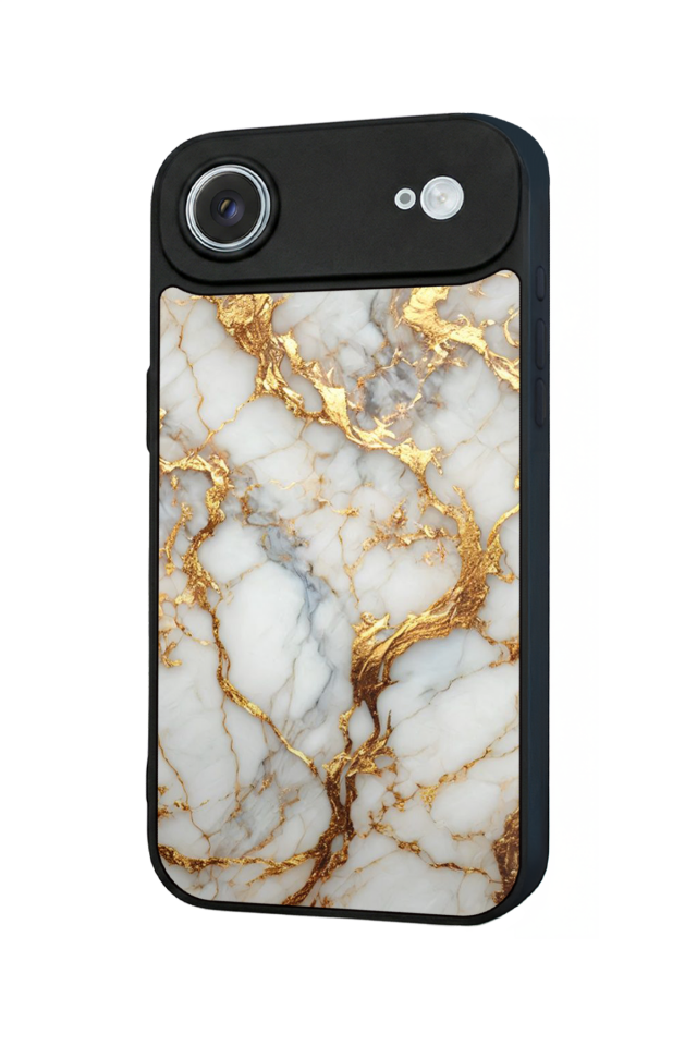 iPhone 17 Air Uyumlu Mermer Marble Tasarımlı Glossy Premium Kılıf
