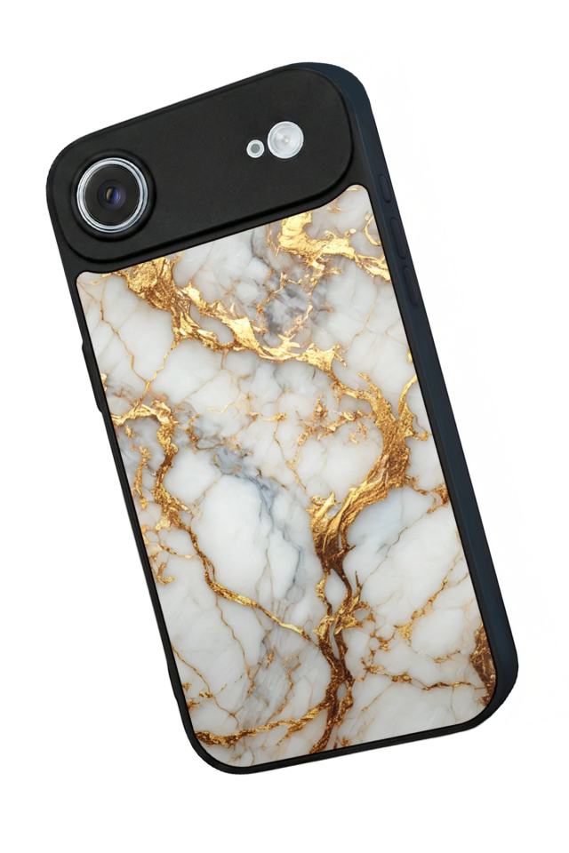 iPhone 17 Air Uyumlu Mermer Marble Tasarımlı Glossy Premium Kılıf