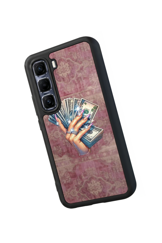 Infinix Hot 60 Pro Plus Uyumlu Money Para Tasarımlı Glossy Premium Kılıf