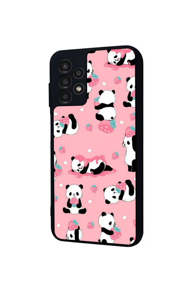 Samsung Galaxy A23 Uyumlu Panda Tasarımlı Glossy Premium Kılıf