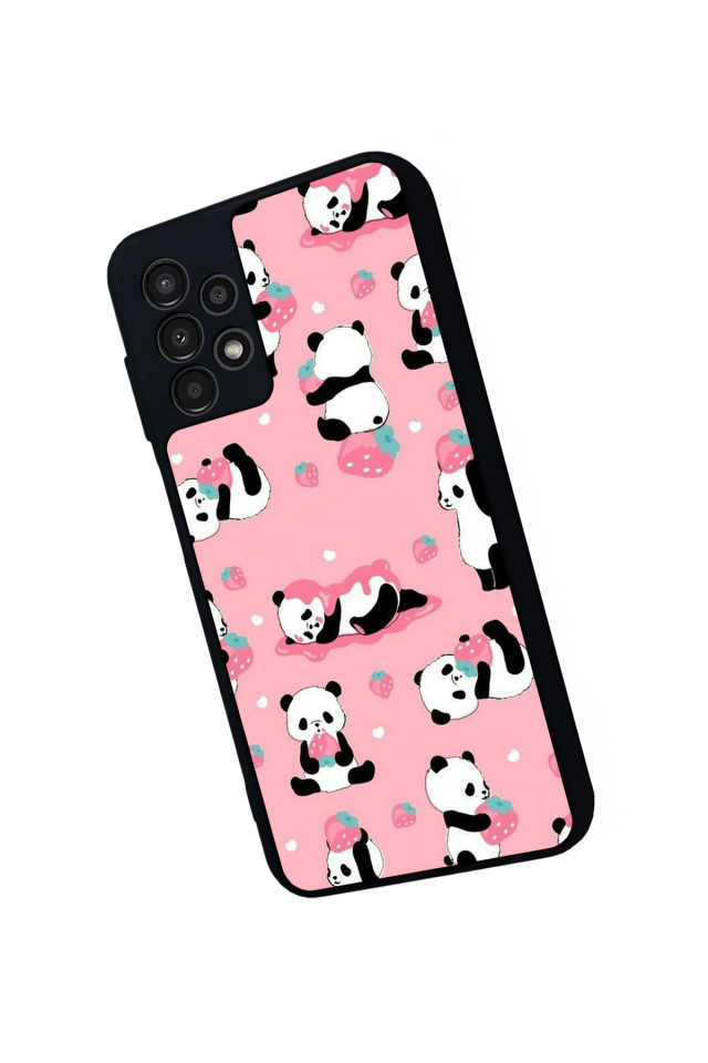 Samsung Galaxy A23 Uyumlu Panda Tasarımlı Glossy Premium Kılıf
