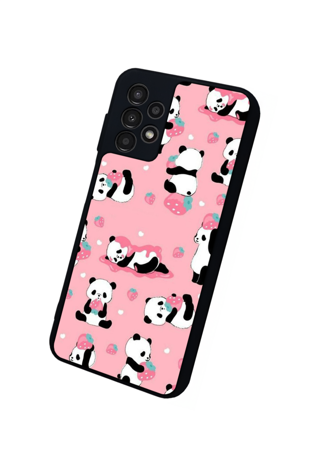 Samsung Galaxy A23 Uyumlu Panda Tasarımlı Glossy Premium Kılıf