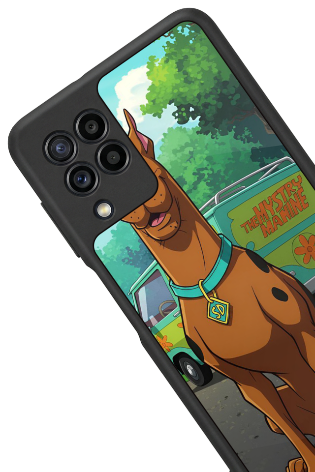 Samsung Galaxy M22 Uyumlu Scooby Doo Tasarımlı Glossy Premium Kılıf