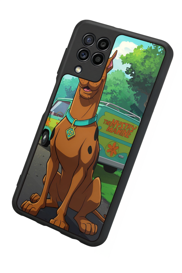 Samsung Galaxy M22 Uyumlu Scooby Doo Tasarımlı Glossy Premium Kılıf
