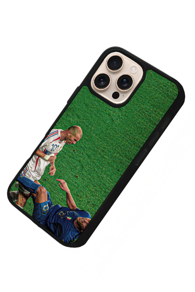 iPhone 16 Pro Max Uyumlu Zidane Tasarımlı Glossy Premium Kılıf
