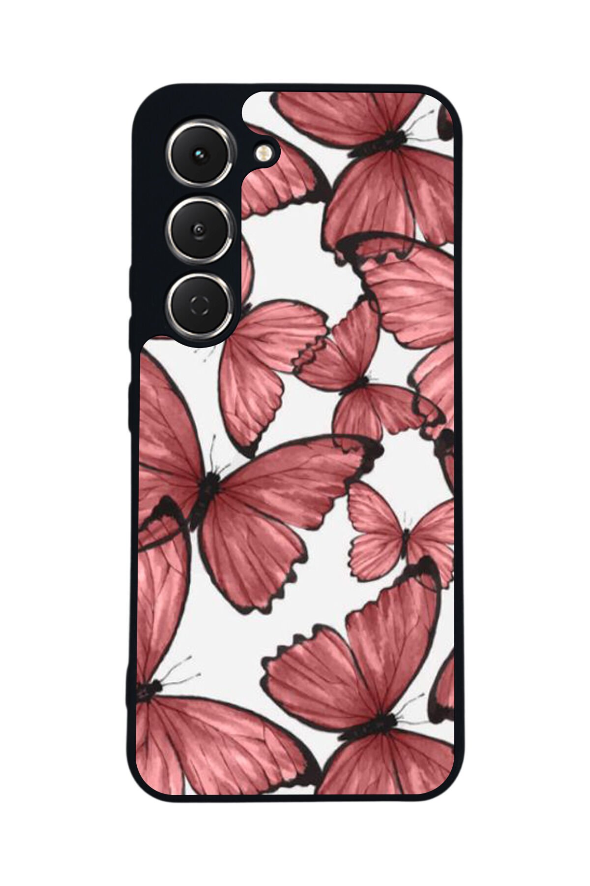 Tecno Spark 40 Pro Uyumlu Kelebek Tasarımlı Glossy Premium Kılıf