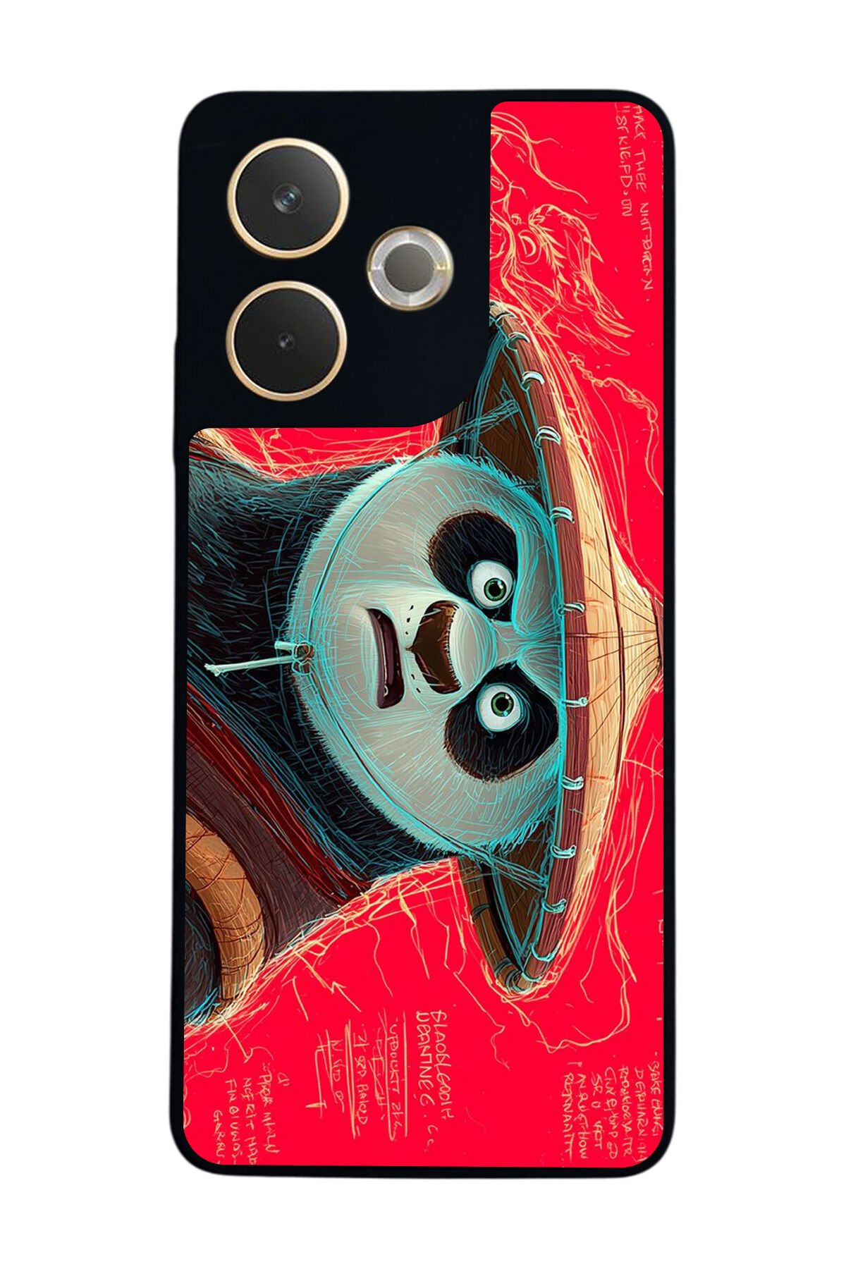 Oppo A5 Pro Uyumlu Kung Fu Panda Tasarımlı Glossy Premium Kılıf