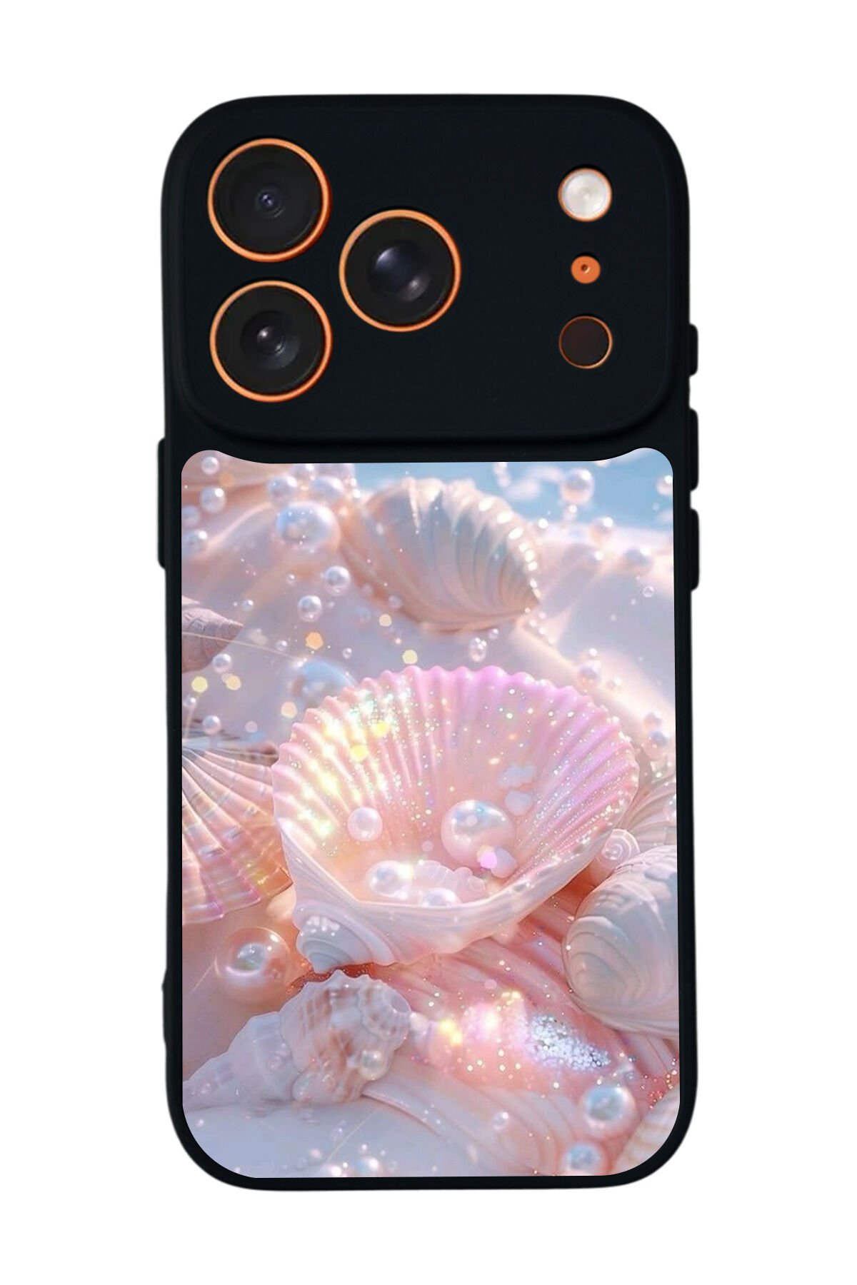 iPhone 17 Pro Uyumlu İnci Tasarımlı Glossy Premium Kılıf