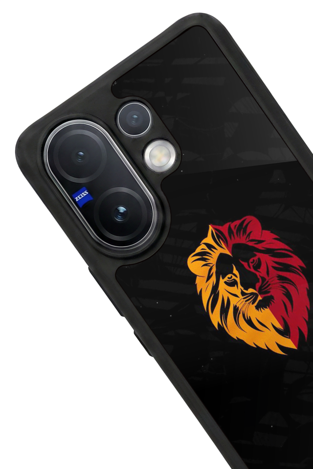 Vivo V60 Uyumlu Aslan Tasarımlı Glossy Premium Kılıf