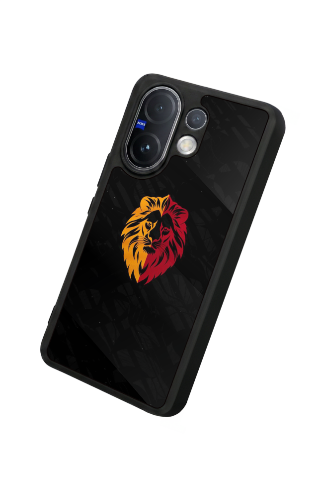 Vivo V60 Uyumlu Aslan Tasarımlı Glossy Premium Kılıf