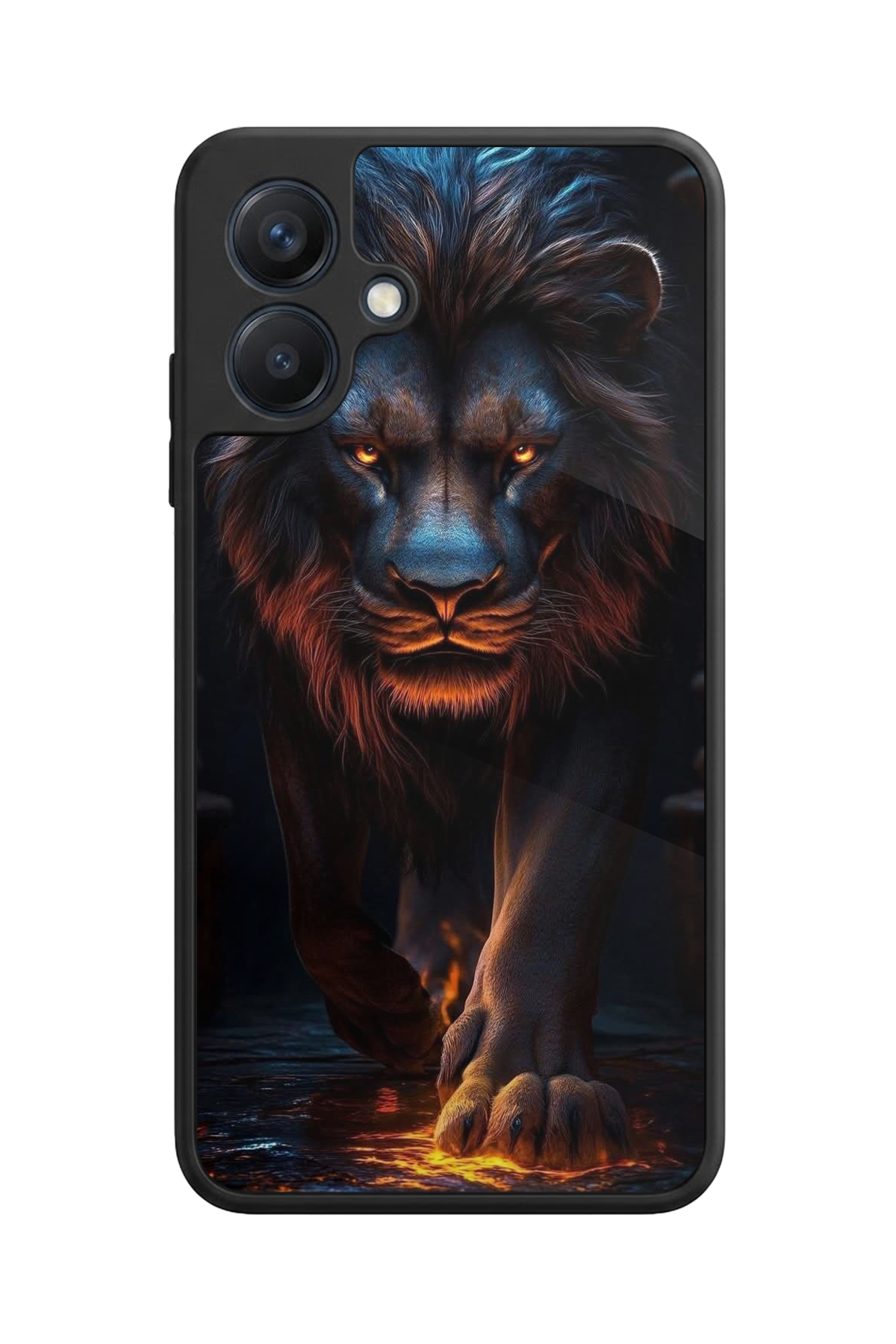 Samsung Galaxy A07 Uyumlu Aslan Tasarımlı Glossy Premium Kılıf