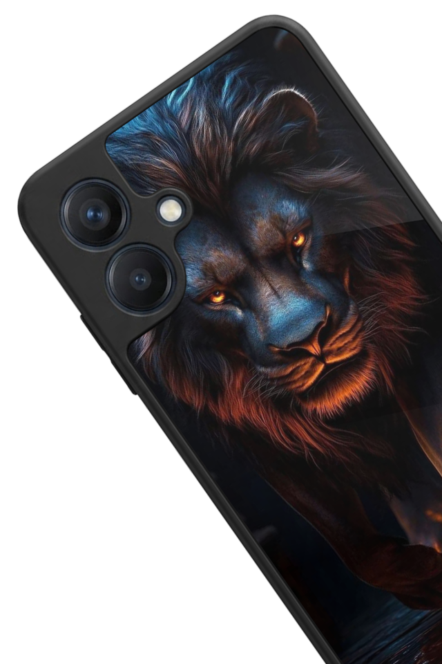 Samsung Galaxy A07 Uyumlu Aslan Tasarımlı Glossy Premium Kılıf