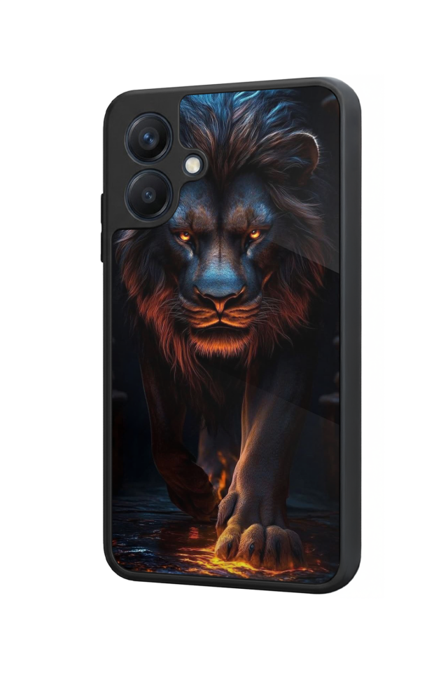 Samsung Galaxy A07 Uyumlu Aslan Tasarımlı Glossy Premium Kılıf