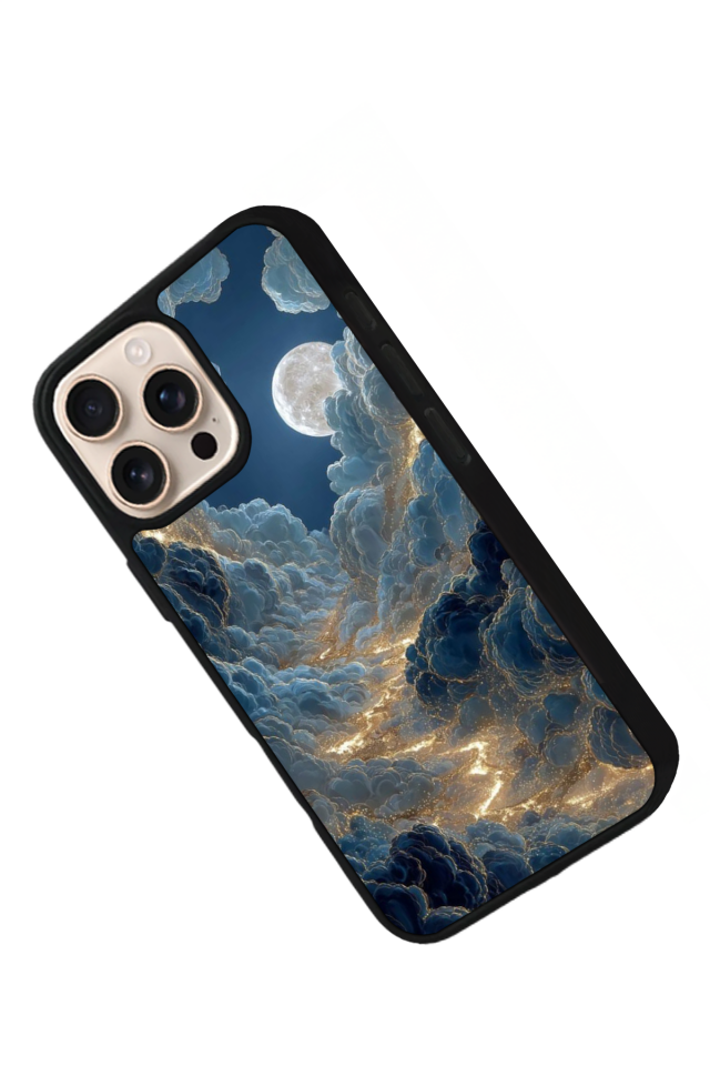 iPhone 14 Pro Max Uyumlu Ay Tasarımlı Glossy Premium Kılıf