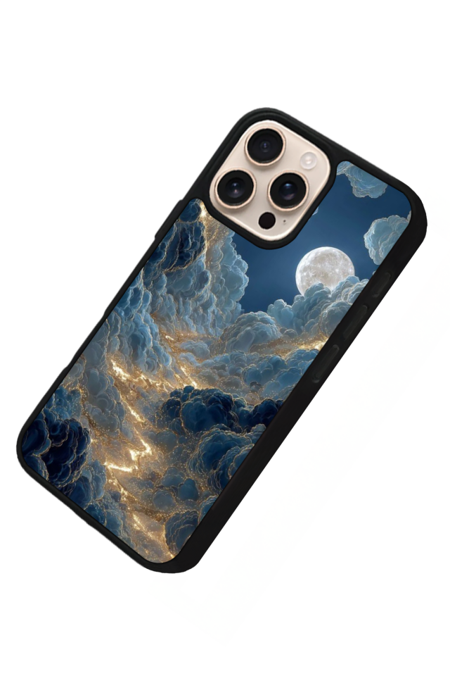 iPhone 14 Pro Max Uyumlu Ay Tasarımlı Glossy Premium Kılıf