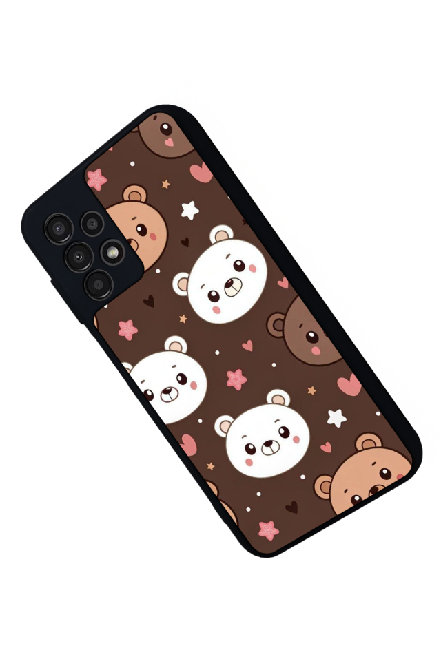 Samsung Galaxy A23 Uyumlu Ayı Tasarımlı Glossy Premium Kılıf