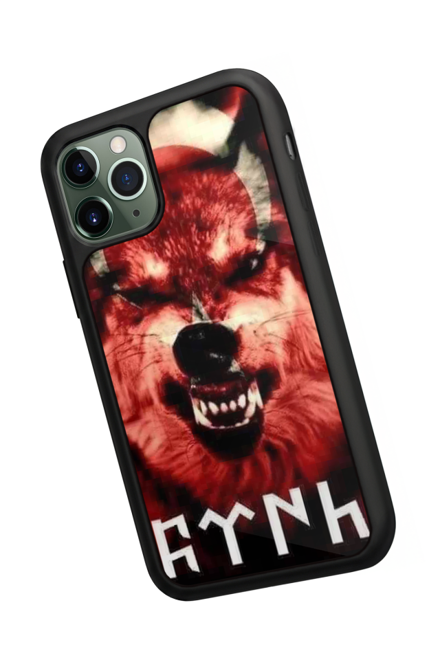 iPhone 11 Pro Uyumlu Bozkurt Tasarımlı Glossy Premium Kılıf