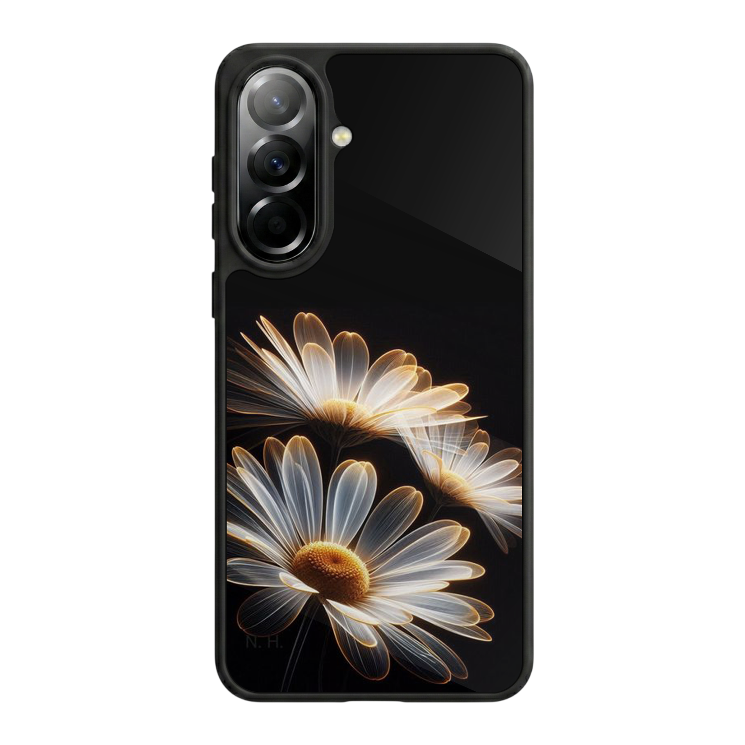 Samsung Galaxy A37 Uyumlu Cicek Tasarımlı Glossy Premium Kılıf