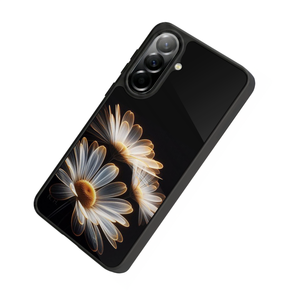 Samsung Galaxy A37 Uyumlu Cicek Tasarımlı Glossy Premium Kılıf