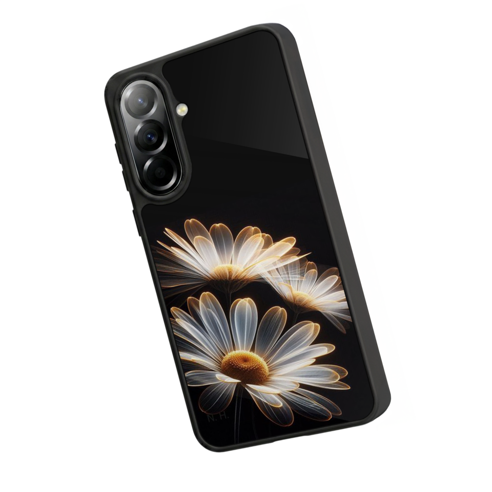Samsung Galaxy A37 Uyumlu Cicek Tasarımlı Glossy Premium Kılıf