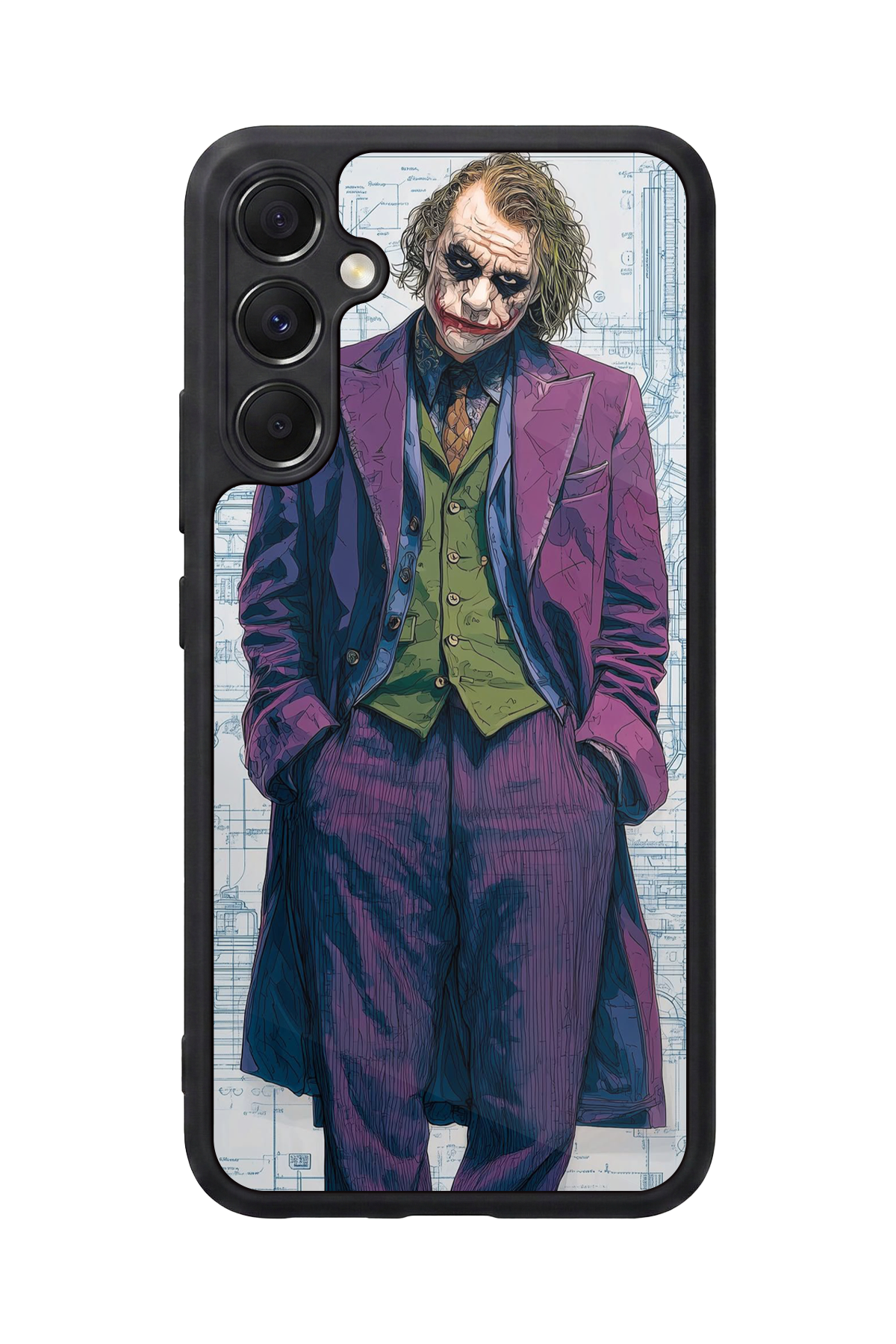 Samsung Galaxy M34 Uyumlu Joker Tasarımlı Glossy Premium Kılıf