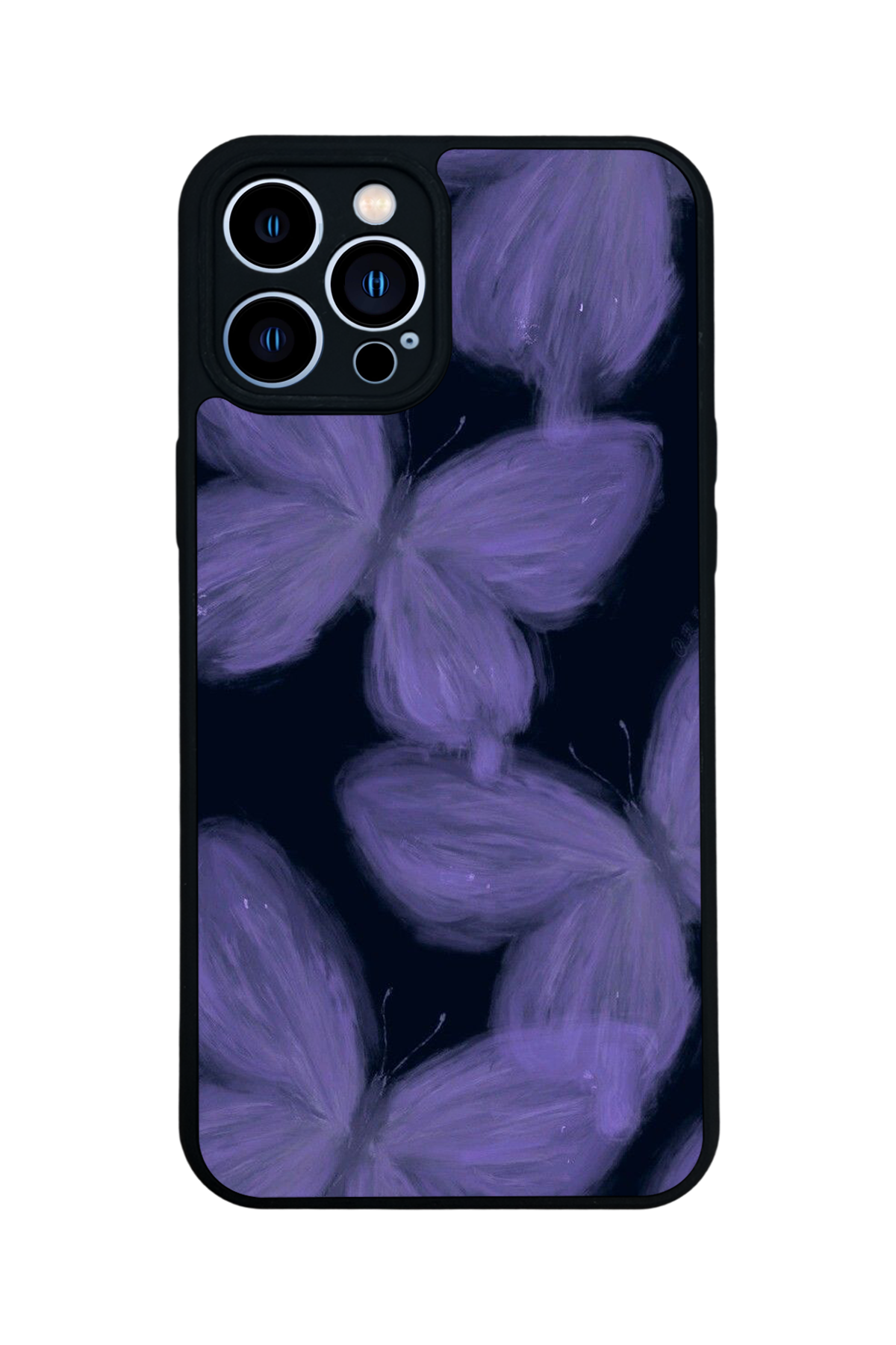 iPhone 12 Pro Max Uyumlu Kelebek Tasarımlı Glossy Premium Kılıf