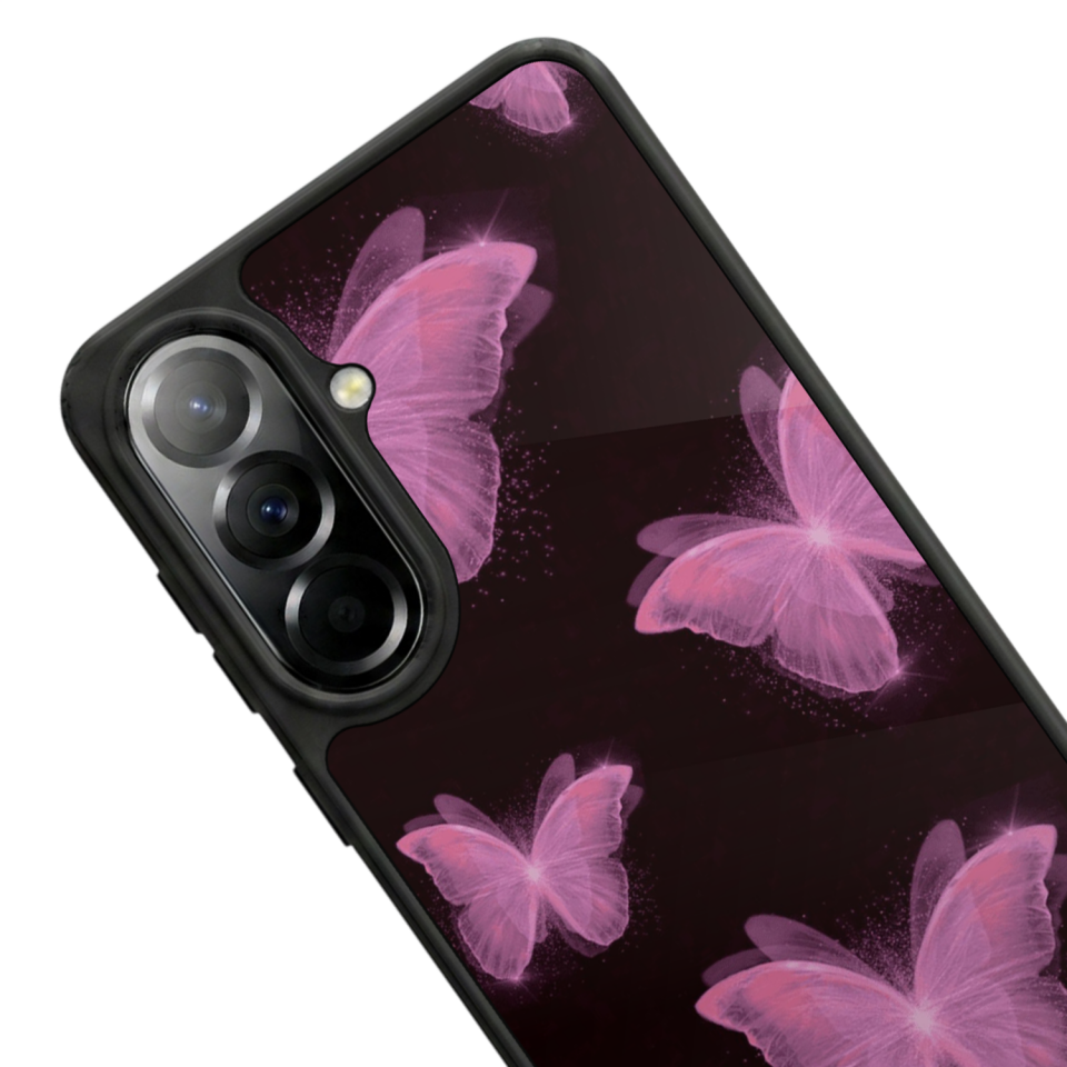 Samsung Galaxy A57 Uyumlu Kelebek Tasarımlı Glossy Premium Kılıf