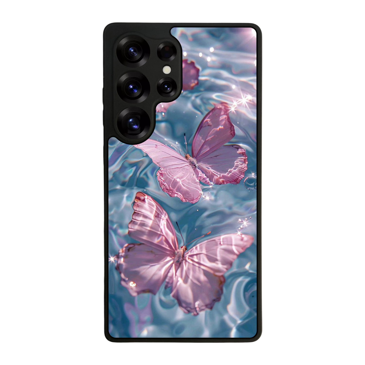Samsung Galaxy S25 Ultra Uyumlu Kelebek Tasarımlı Glossy Premium Kılıf