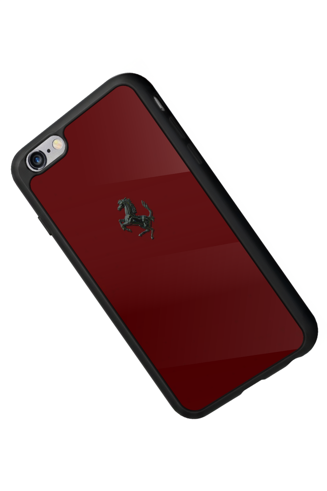 iPhone 6s Plus Uyumlu Kirmizi Tasarımlı Glossy Premium Kılıf
