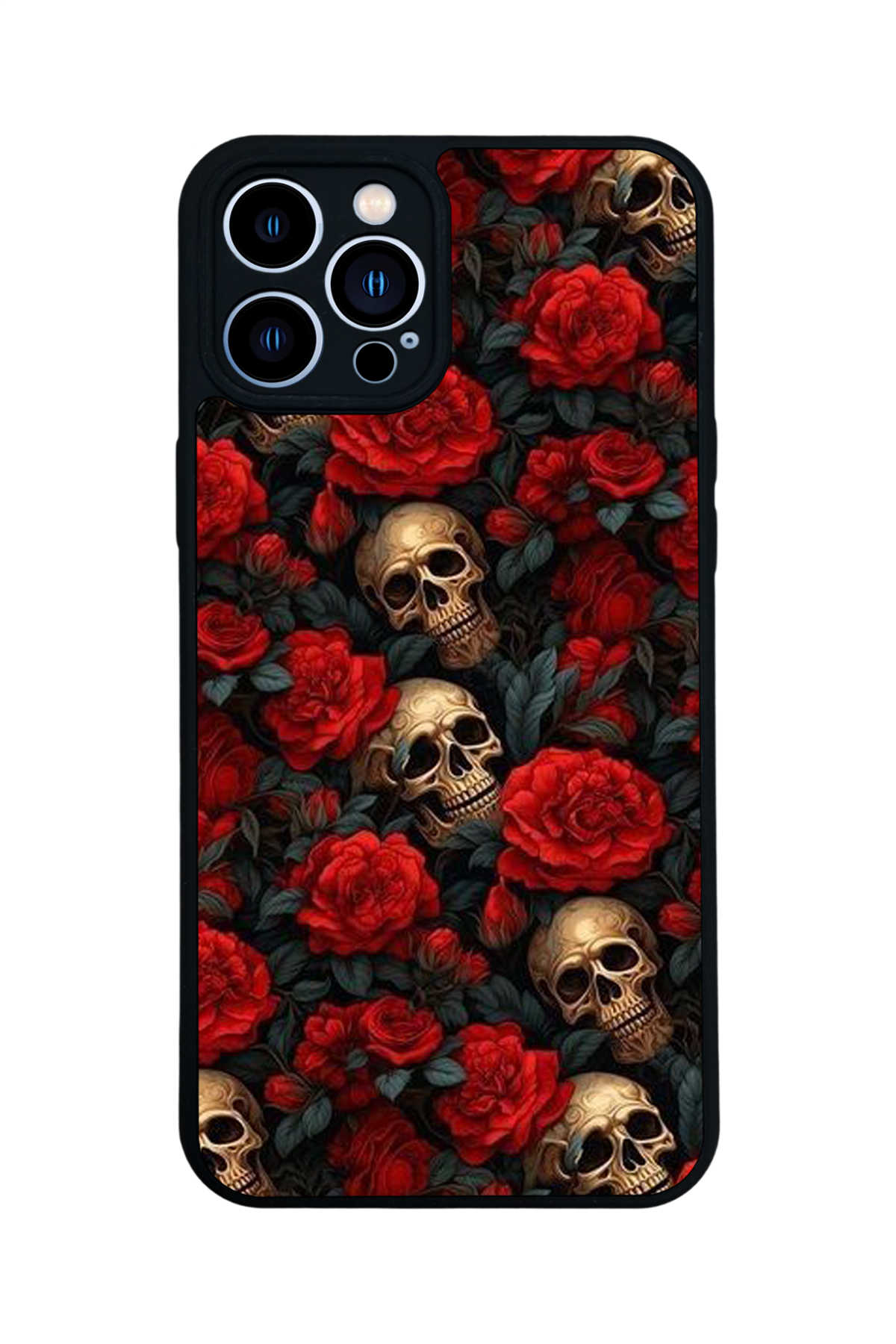 iPhone 13 Pro Max Uyumlu KuruKafa Tasarımlı Glossy Premium Kılıf
