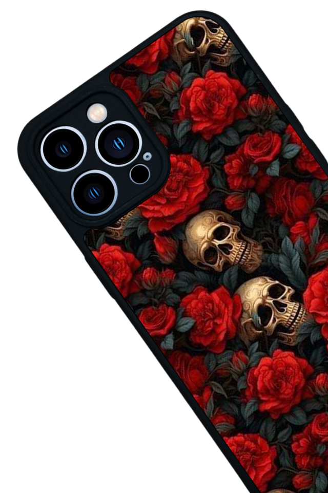 iPhone 13 Pro Max Uyumlu KuruKafa Tasarımlı Glossy Premium Kılıf