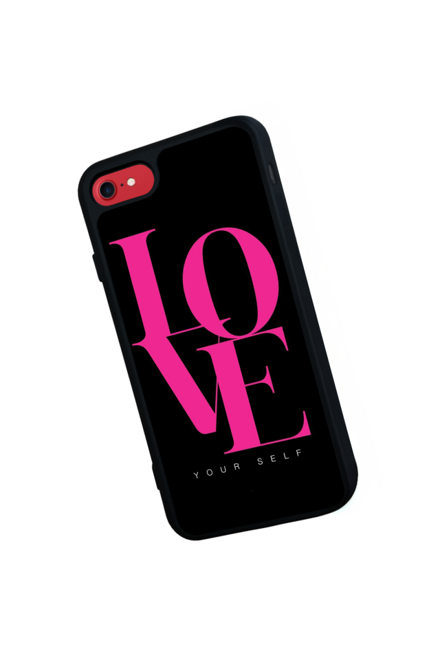 iPhone SE Uyumlu Love Tasarımlı Glossy Premium Kılıf
