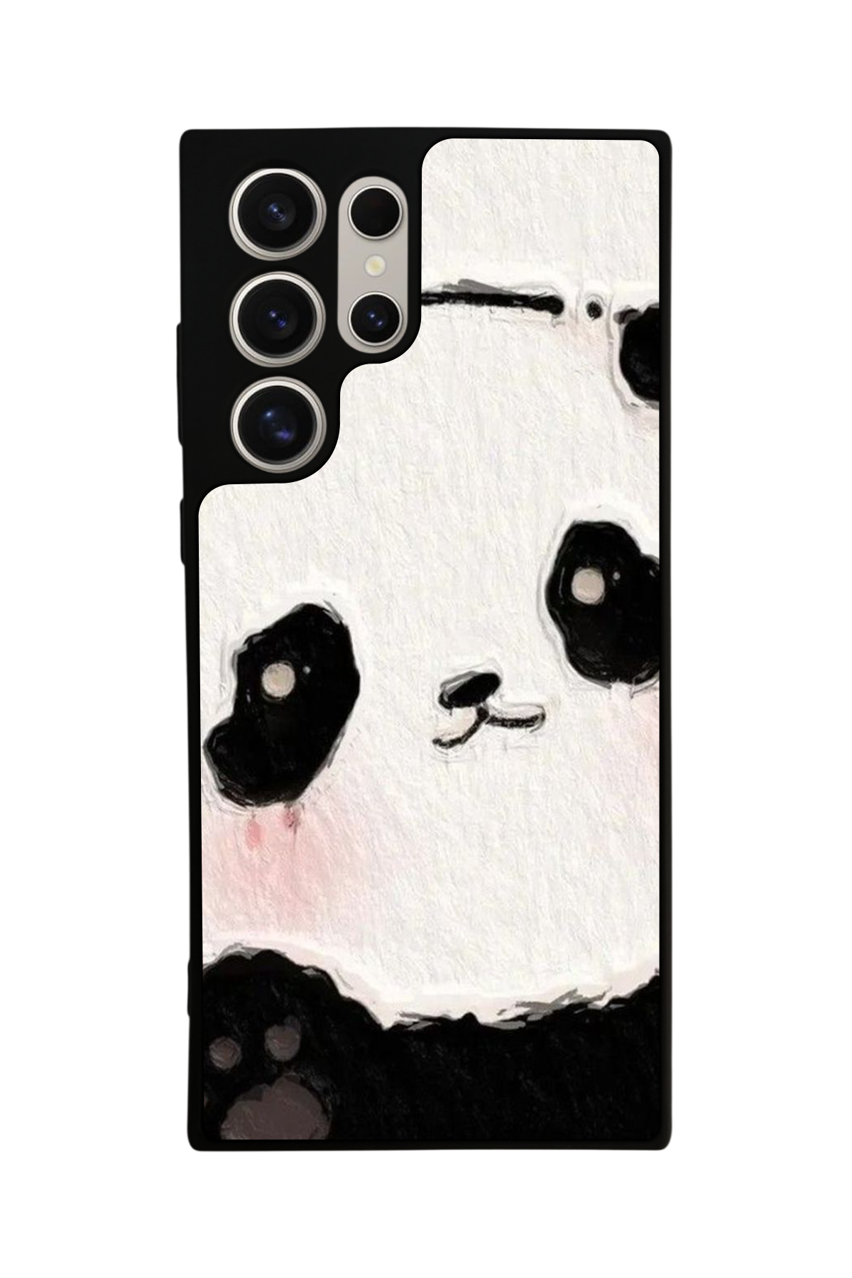 Samsung Galaxy S22 Ultra Uyumlu Panda Tasarımlı Glossy Premium Kılıf