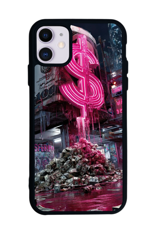 iPhone 11 Uyumlu Para Tasarımlı Glossy Premium Kılıf